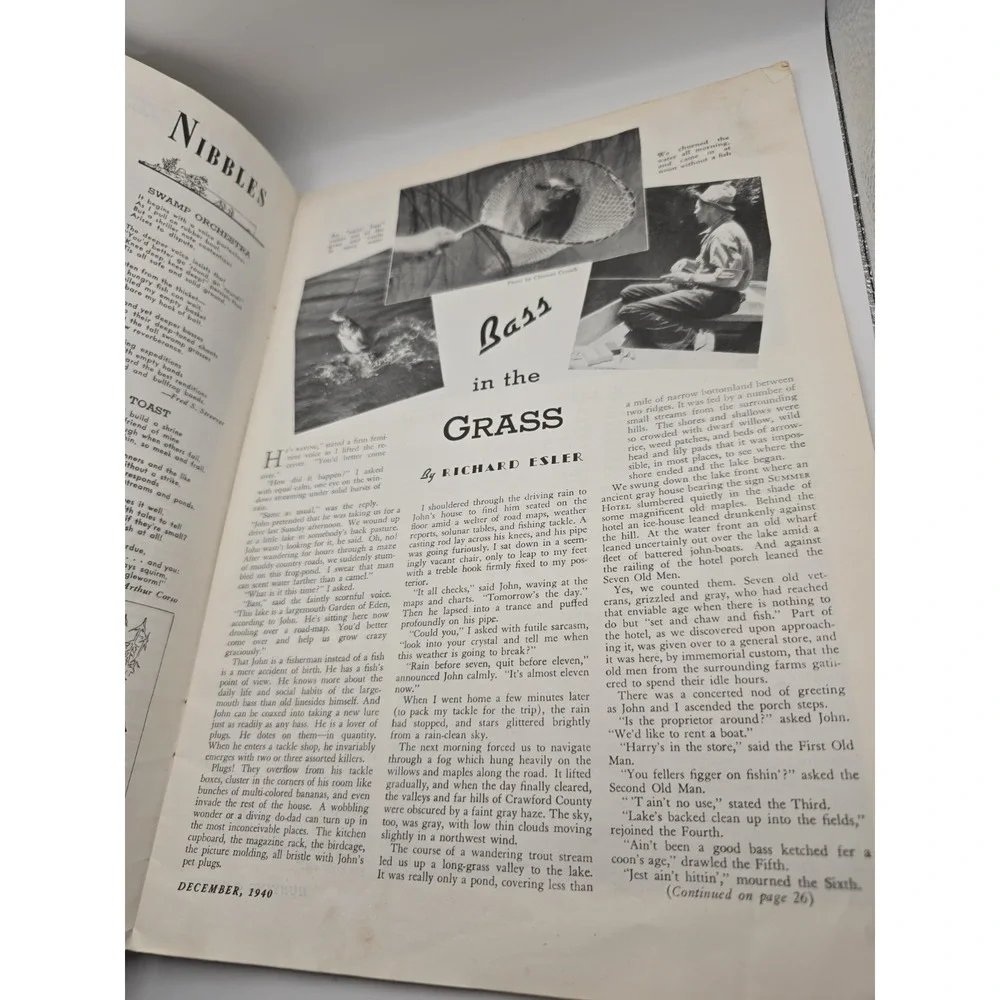 Vintage Hunting and Fishing Magazine December 1940 Outdoorsman Shooting